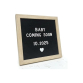 ONVELS Pick: Black Felt Letter Board 10x10in, Baby Announcement Sign, 336 Letter Kit | First day of school sign, pregnancy milestone photos, wooden frame, stand and wall hanger, nursery and everyday messages 1