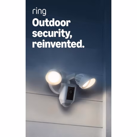 Ring Floodlight Cam Wired Plus, White