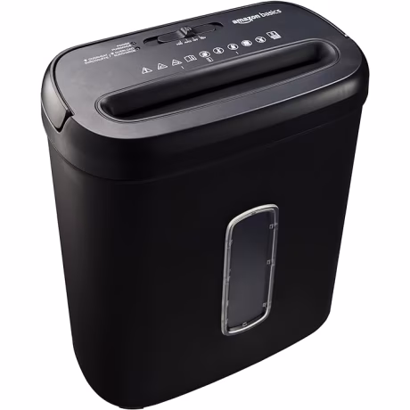 Amazon Basics 8-Sheet High Security Cross-Cut Shredder, Black