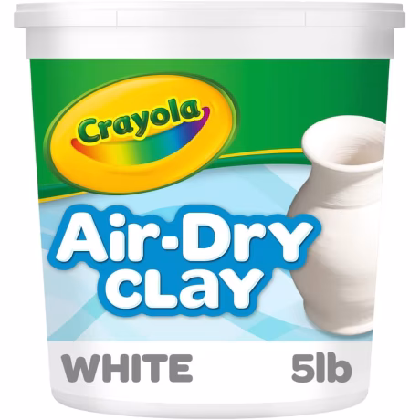 Crayola Air Dry Clay, Natural White, 5 lb