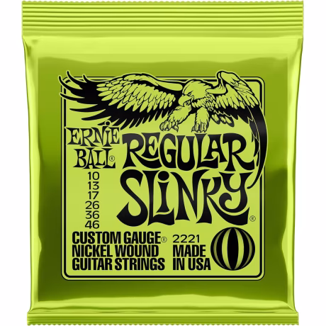 Ernie Ball Regular Slinky Electric Guitar Strings 10-46 (P02221)