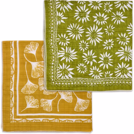 Acigbetter Cotton Blend Bandanas, R001, 2 Pack