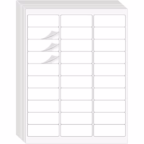 900 etiquetas blancas para direcciones de 1 x 2-5/8 pulgadas, 30 por hoja