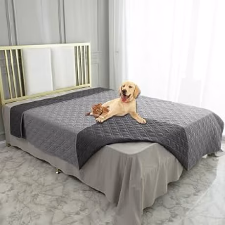 Ameritex Funda impermeable para cama de perro, manta reversible para mascotas, para muebles, cama, sofá, sillón