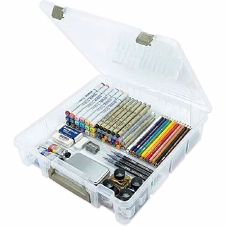 ArtBin Super Satchel — Caja transparente de un compartimento, 15.2 × 8 × 6.2 pulgadas