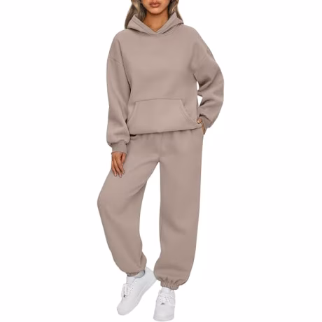 AUTOMET conjunto de sudadera con capucha y pantalón deportivo para mujer