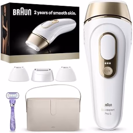Braun Silk·Expert Pro 5 IPL5347 — Dispositivo de depilación IPL con 4 cabezales