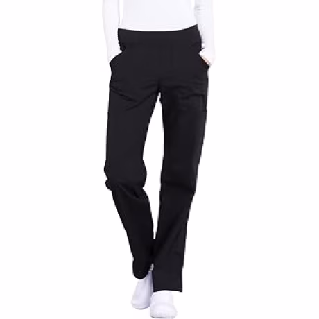Cherokee - Pantalones quirúrgicos Workwear Professionals para mujer, pantalón cargo sin cierre, elástico suave, WW170