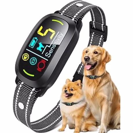 Collar antiladridos impermeable para perros con cinco niveles de sensibilidad