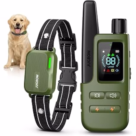 Collar eléctrico recargable de entrenamiento para perros con control remoto y cuatro modos