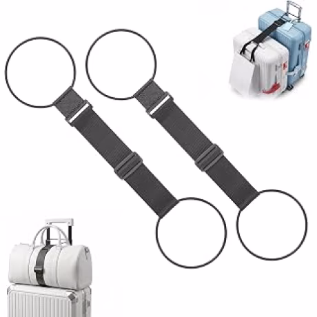 Correas elásticas ajustables para maletas, paquete de dos