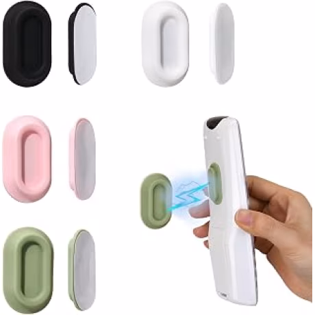 Cuatro soportes magnéticos autoadhesivos de pared para controles remotos, multicolor