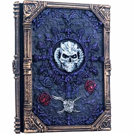Diario en relieve hecho a mano, cuaderno de calavera con grabado de resina, diario de papel en blanco para escribir, cuaderno de bocetos, colección, regalos creativos