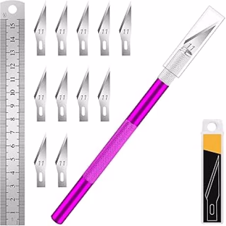 DIYSELF Craft Hobby — Juego de cuchillos de manualidades con 10 cuchillas adicionales número 11