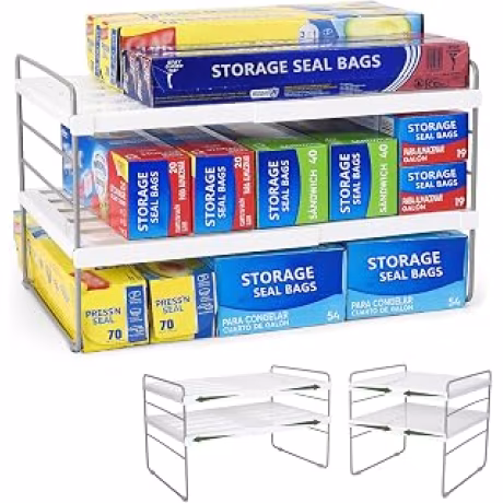 Estante expandible para cajas de papel de cocina y papel de aluminio