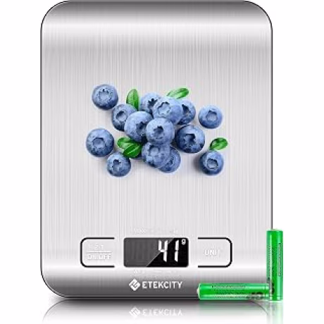 Etekcity báscula digital de cocina de acero inoxidable, capacidad de 11 libras