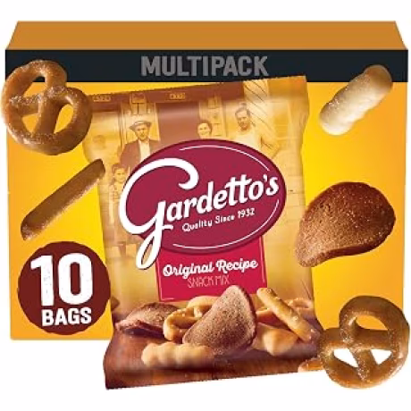 Gardetto's Mezcla de aperitivos, receta original, bolsas de aperitivos múltiples, 1.75 onzas, 10 unidades