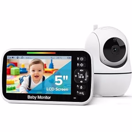 GoodBaby — Monitor para bebé de 5 pulgadas con cámara y audio, sin WiFi