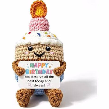 Happy Birthday Gifts for Women Positive Crochet Cake for Birthday
