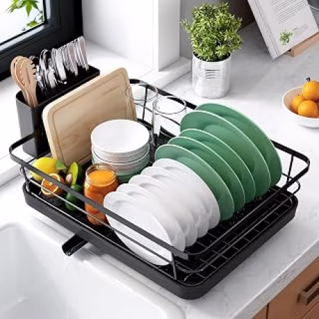 Kitsure — Escurridor de platos para encimera de 12 pulgadas de ancho