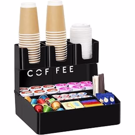 Lifewit — Organizador de estación de café de dos niveles y diez compartimentos