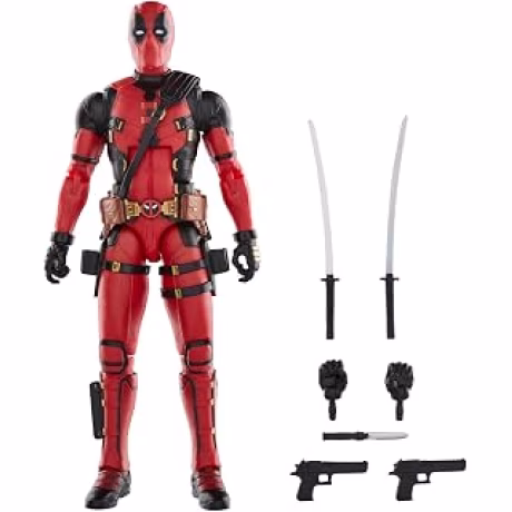 Marvel Legends Series Deadpool, Figura de acción coleccionable de Deadpool y Wolverine de 6 pulgadas para adultos de 14 años en adelante