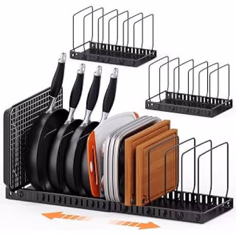 Organizador expandible de 11,8 a 22,8 pulgadas para tablas y bandejas con doce divisores