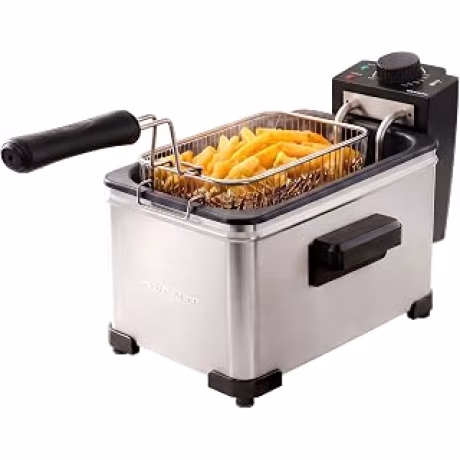 OVENTE — Freidora eléctrica de acero inoxidable de 2 litros y 1500 W