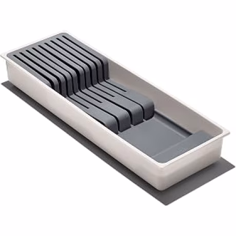 OXO Good Grips — Organizador compacto para cinco cuchillos pequeños y cuatro grandes