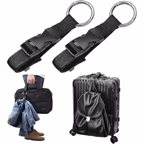 Paquete de 2 correas de conector de equipaje ajustables para maletas