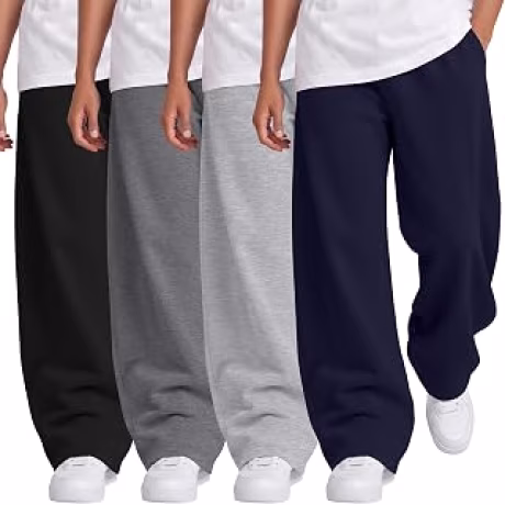 Paquete de 4 pantalones deportivos holgados para niños