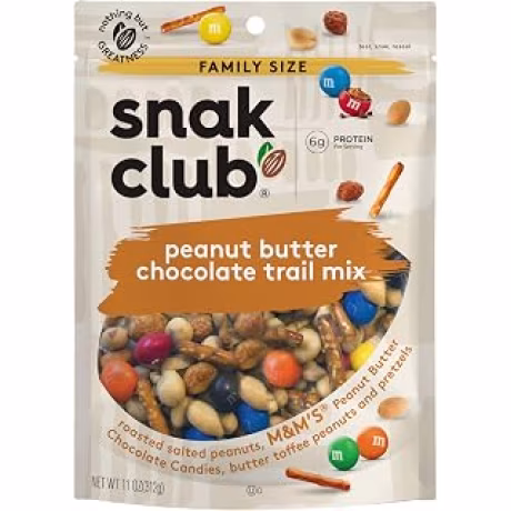 Snak Club — Mezcla de frutos secos, chocolate y mantequilla de maní, 11 oz