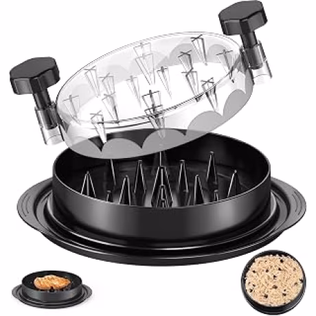 SoulLife triturador de pollo de 8 pulgadas con tapa transparente