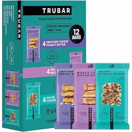 TRUBAR — Surtido de barras de proteínas veganas, 12 unidades