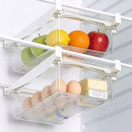 URALFA — Dos cajones extraíbles para colgar bajo los estantes del refrigerador