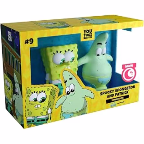 Youtooz Spooky Spongebob and Patrick - Figura de vinilo de 4 pulgadas, figura coleccionable de Bob Esponja espeluznante y Patrick, 2 unidades