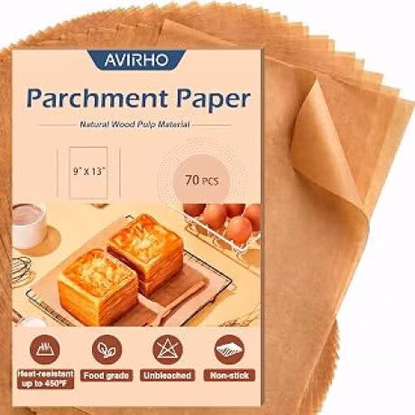 Avirho, 70 hojas de papel para hornear de 9 x 13 pulgadas