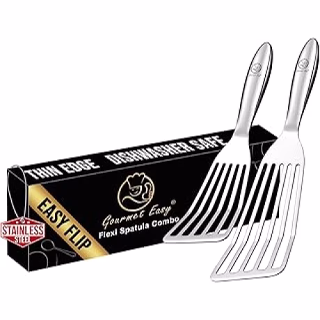 Gourmet Easy, dos espátulas de acero inoxidable para pescado