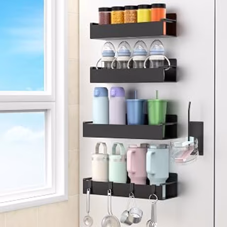 HuggieGems, soporte magnético negro para botellas de agua