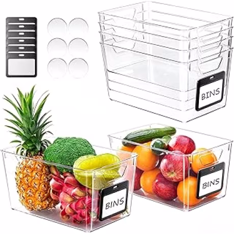 iCASA, seis contenedores transparentes para refrigerador