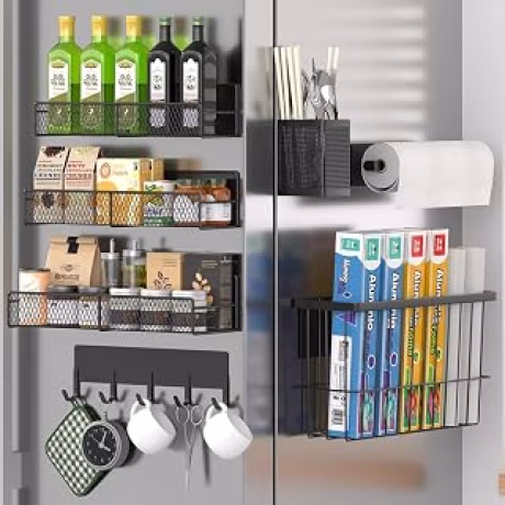 Juego de siete organizadores magnéticos para cocina