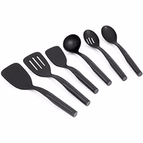 KitchenAid, seis utensilios de cocina de plástico negros