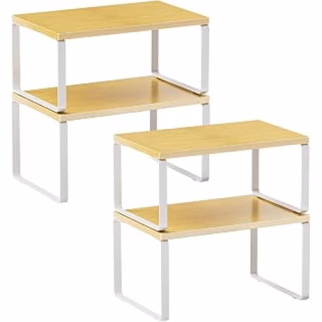 LAMU juego de cuatro estantes de gabinete de madera y metal
