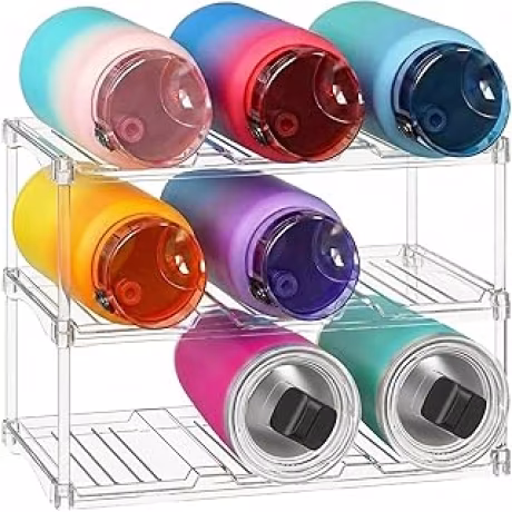 Lifewit soporte transparente de tres niveles para nueve botellas