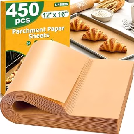 LINSIRON, 450 hojas de papel para hornear de 12 x 16 pulgadas