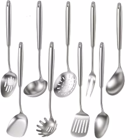 Newness, nueve utensilios de cocina de acero inoxidable 304