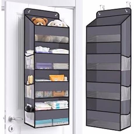 Organizador colgante para puerta de guardería de cuatro niveles