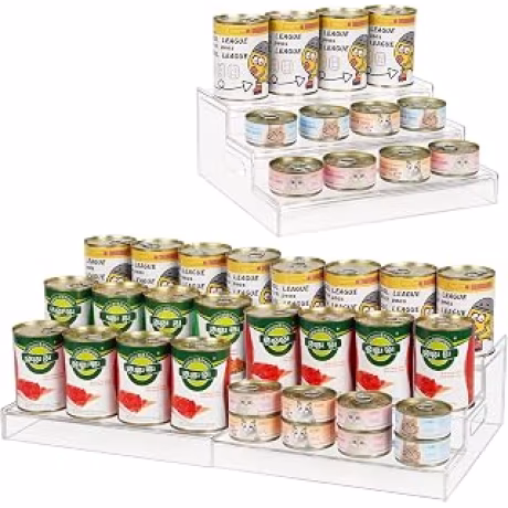 Organizador expandible acrílico para veinticuatro latas