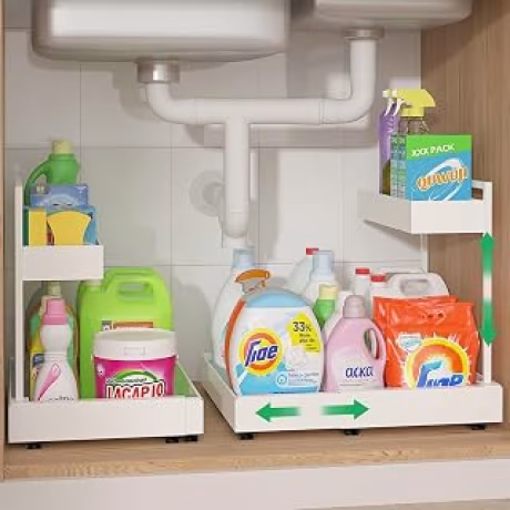 Organizador expandible para fregadero con altura ajustable