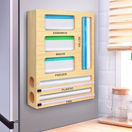 Organizador magnético de bolsas de alimentos para cajón o refrigerador